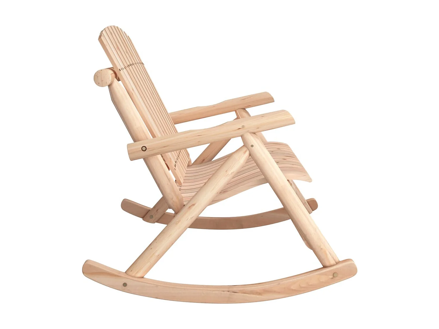 Banc à bascule jardin 2 places 123x96x102 cm bois massif épicéa FR936469