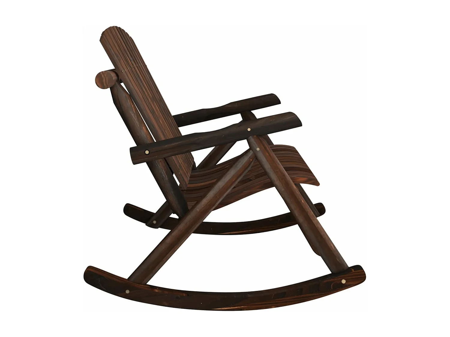 Banc à bascule jardin 2 places 123x96x102 cm bois massif épicéa FR165002