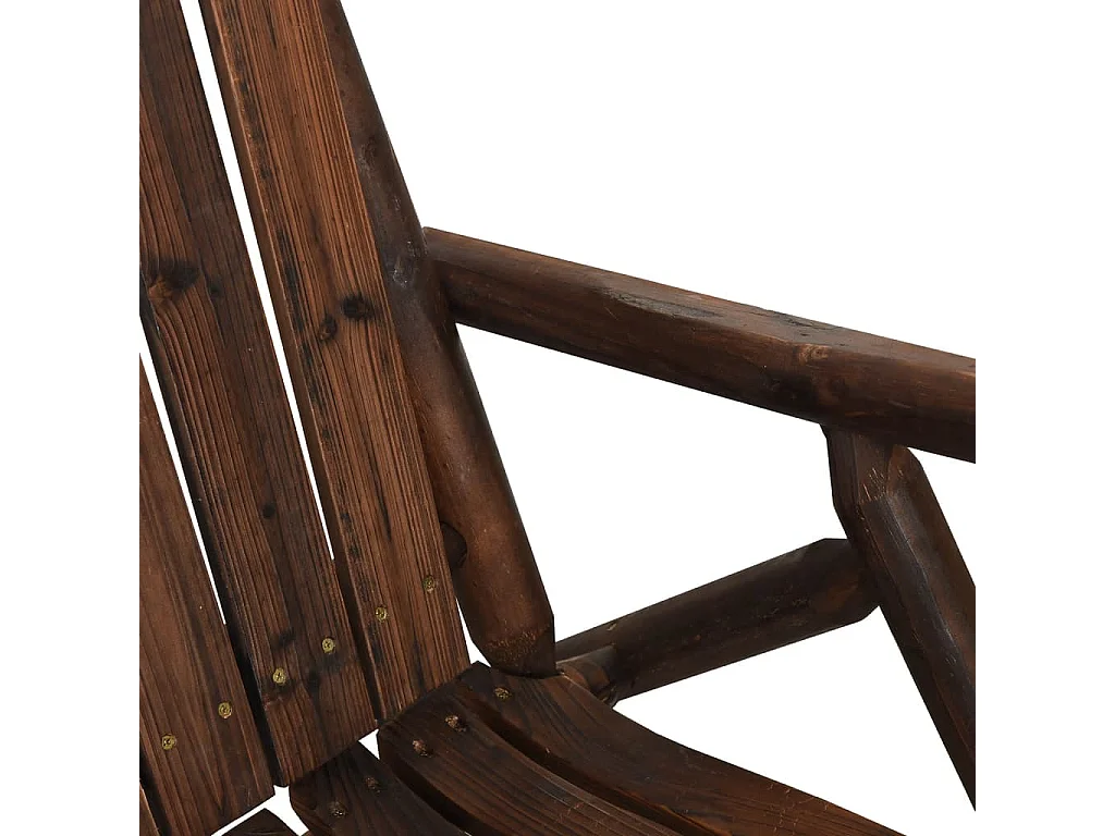 Banc à bascule jardin 2 places 123x96x102 cm bois massif épicéa FR165002