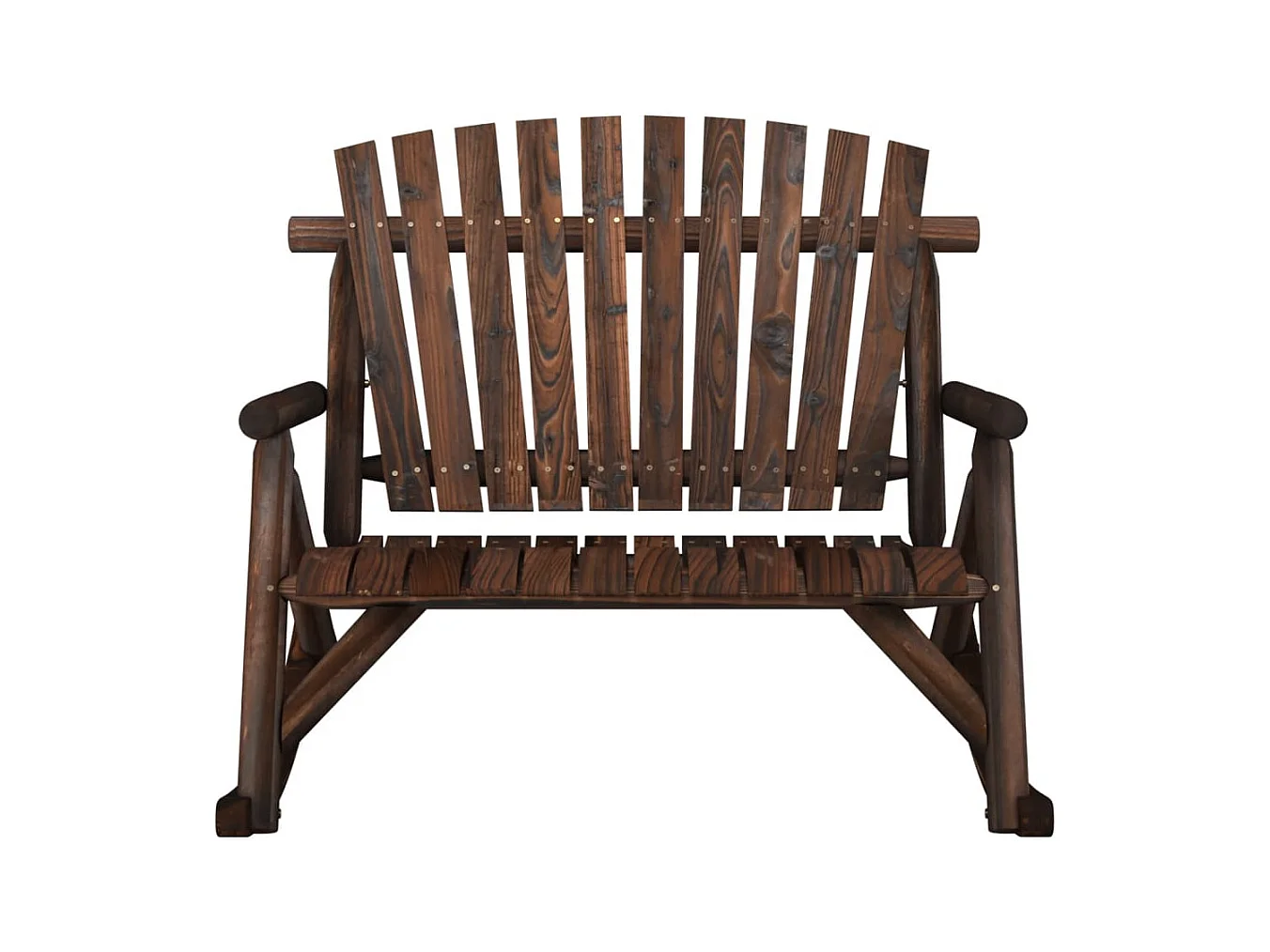 Schommelbank 2-zits 123x96x102 cm massief vurenhout BE140678