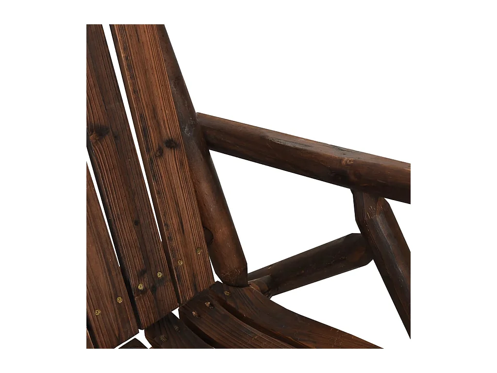 Banc à bascule jardin 2 places 123x96x102 cm bois massif épicéa FR165002
