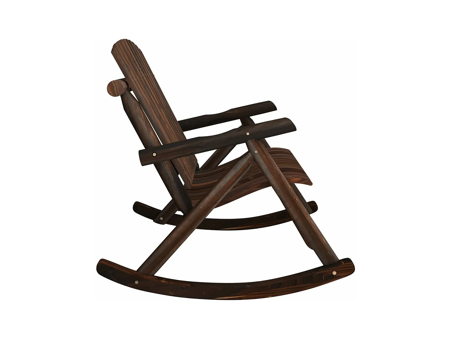 Banc à bascule jardin 2 places 123x96x102 cm bois massif épicéa FR165002