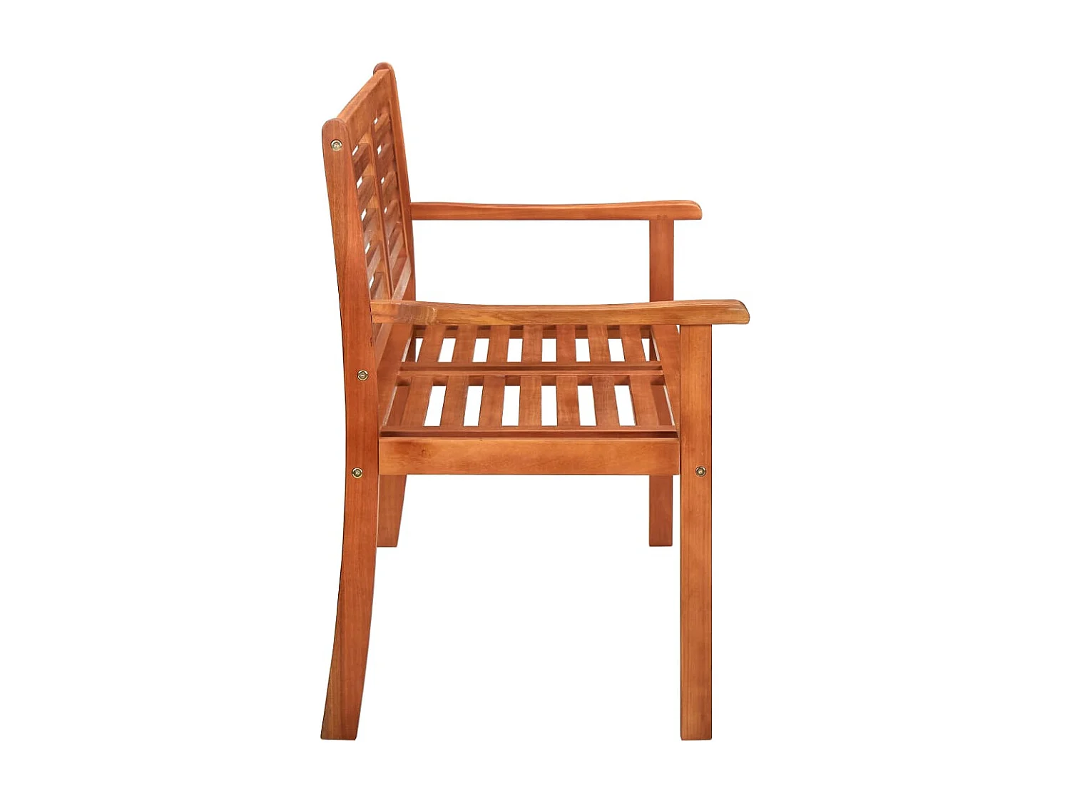 Banc de jardin 2 places avec coussin 120 cm Bois d'eucalyptus FR488073