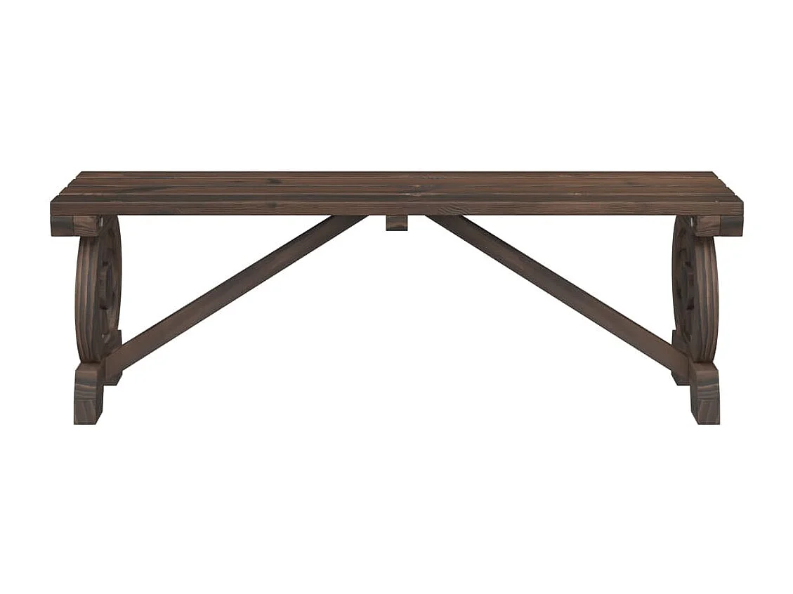 Banco de jardín madera maciza abeto 115 cm ES927800