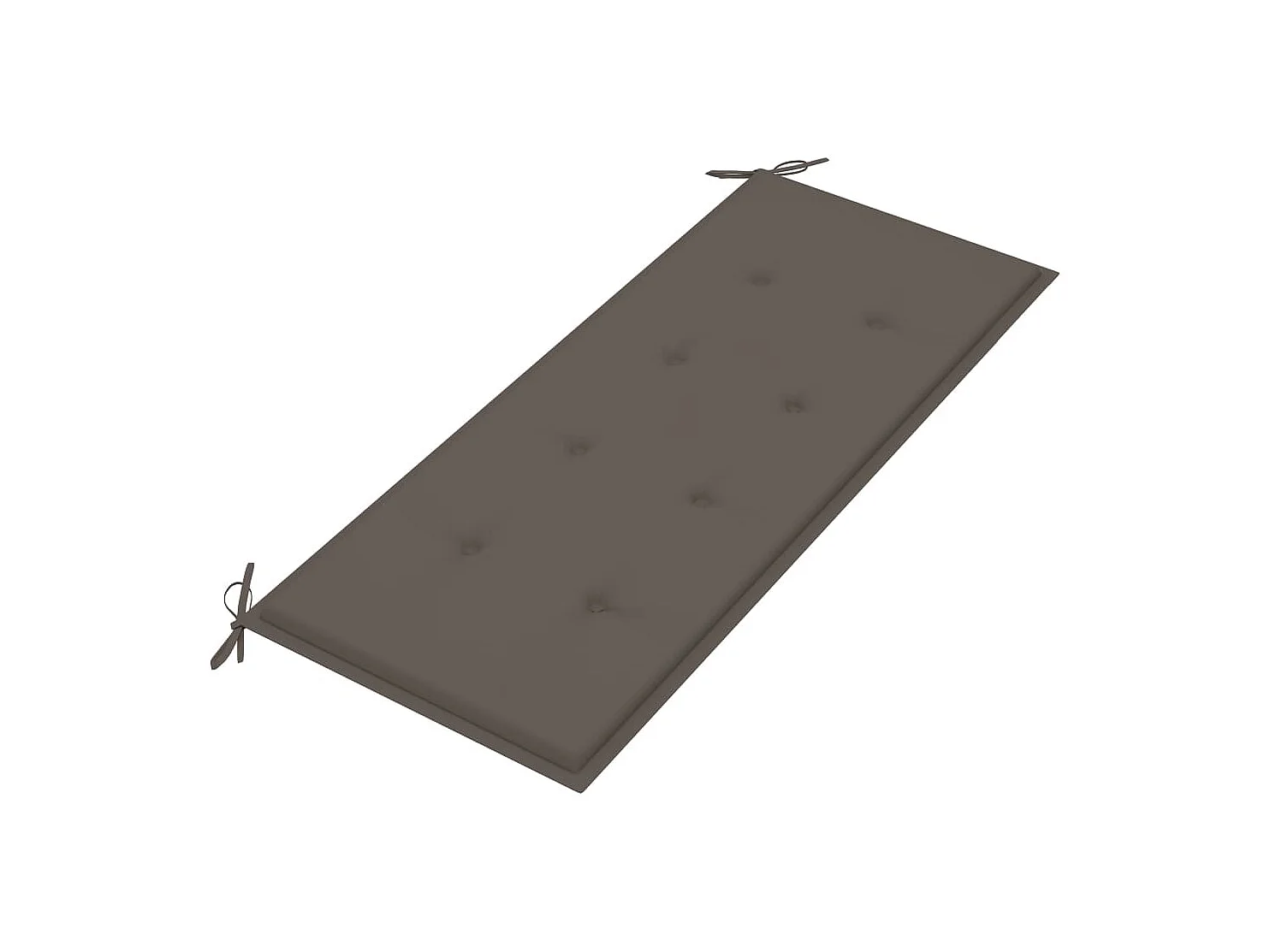 Banc de jardin pliable avec coussin 118 cm Bambou FR205935