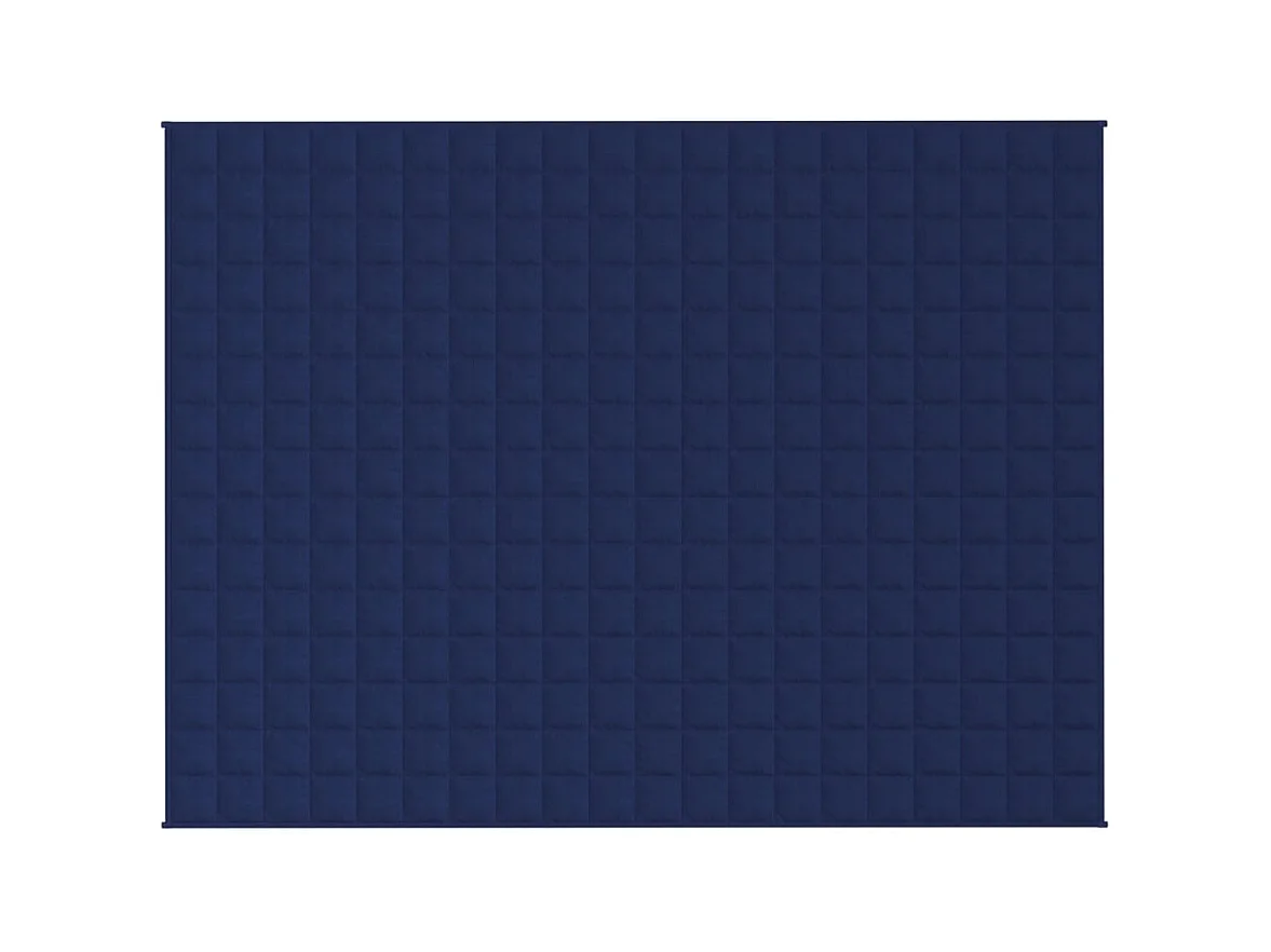 Couverture lestée Bleu 150x200 cm 11 kg Tissu FR528173