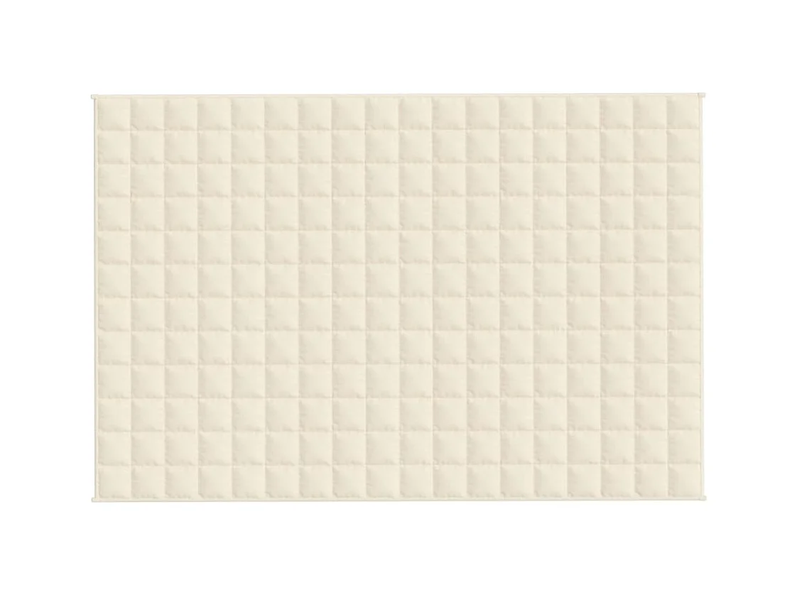 Couverture lestée Crème clair 120x180 cm 9 kg Tissu FR770470