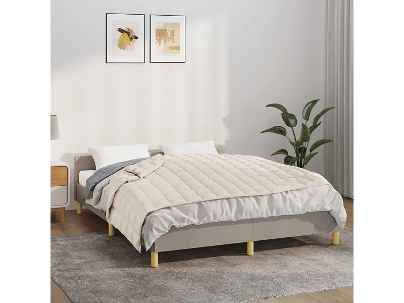 Couverture lestée Crème clair 122x183 cm 9 kg Tissu FR469998