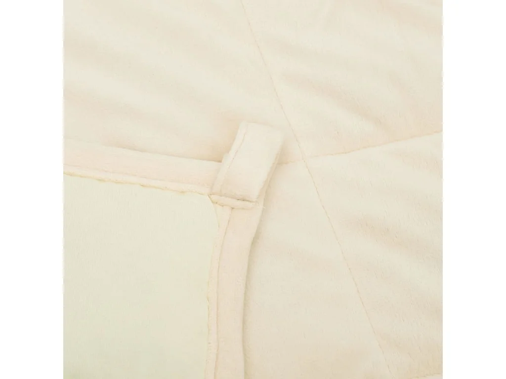 Manta con peso tela color crema claro 220x240 cm 15 kg ES823542