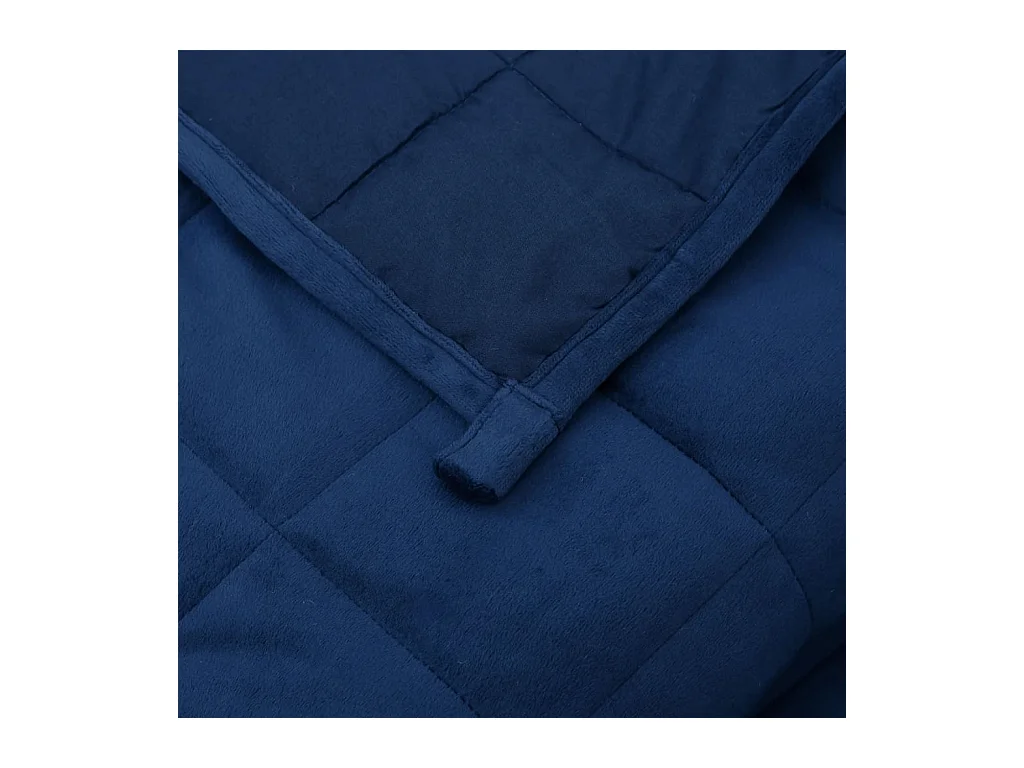 Couverture lestée Bleu 122x183 cm 5 kg Tissu FR650308