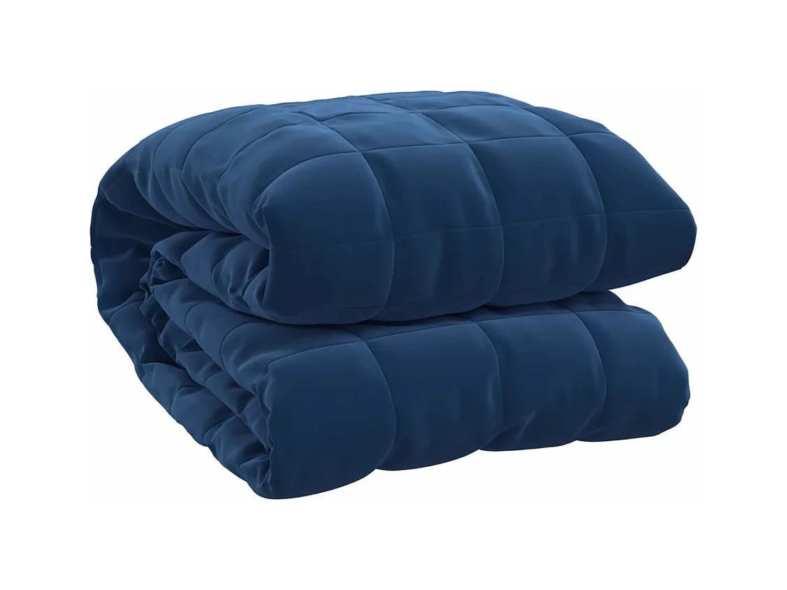 Couverture lestée Bleu 122x183 cm 5 kg Tissu FR650308