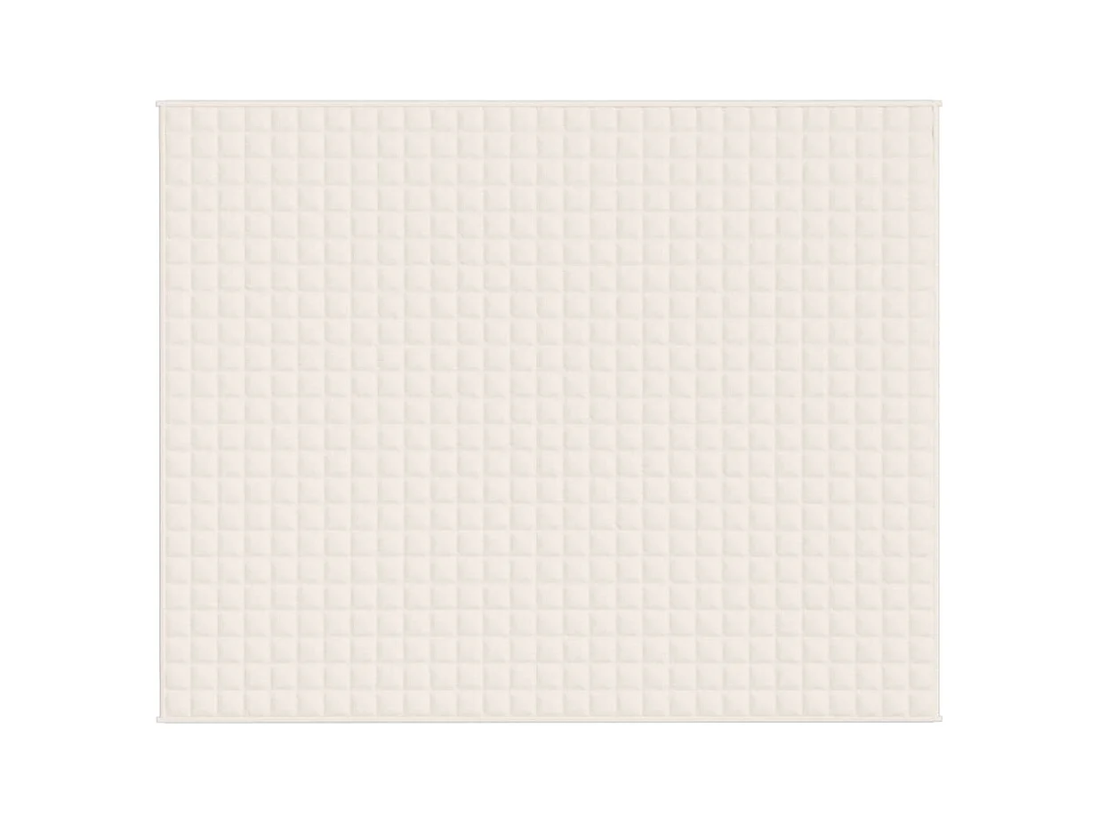Couverture lestée Crème clair 235x290 cm 15 kg Tissu FR800399