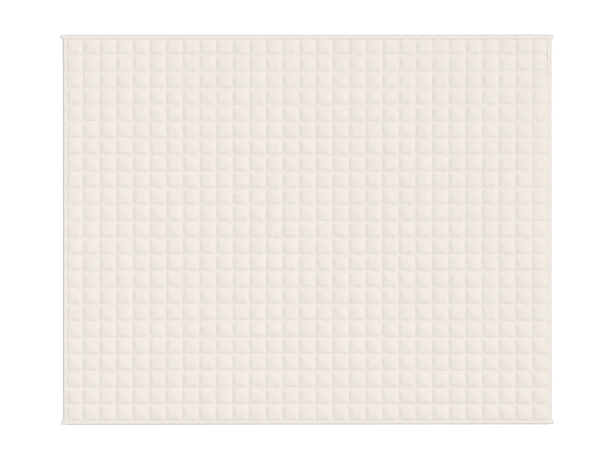 Couverture lestée Crème clair 235x290 cm 15 kg Tissu FR800399