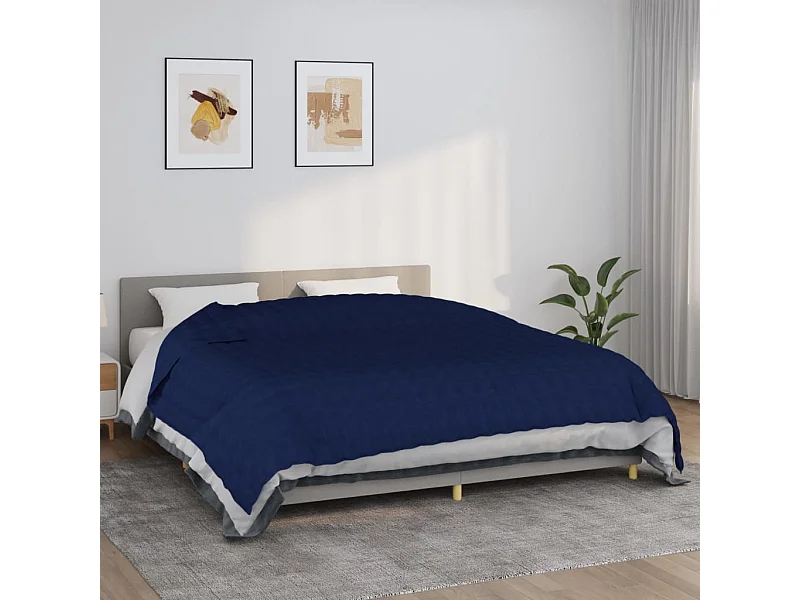 Manta con peso tela azul 220x260 cm 15 kg ES397076