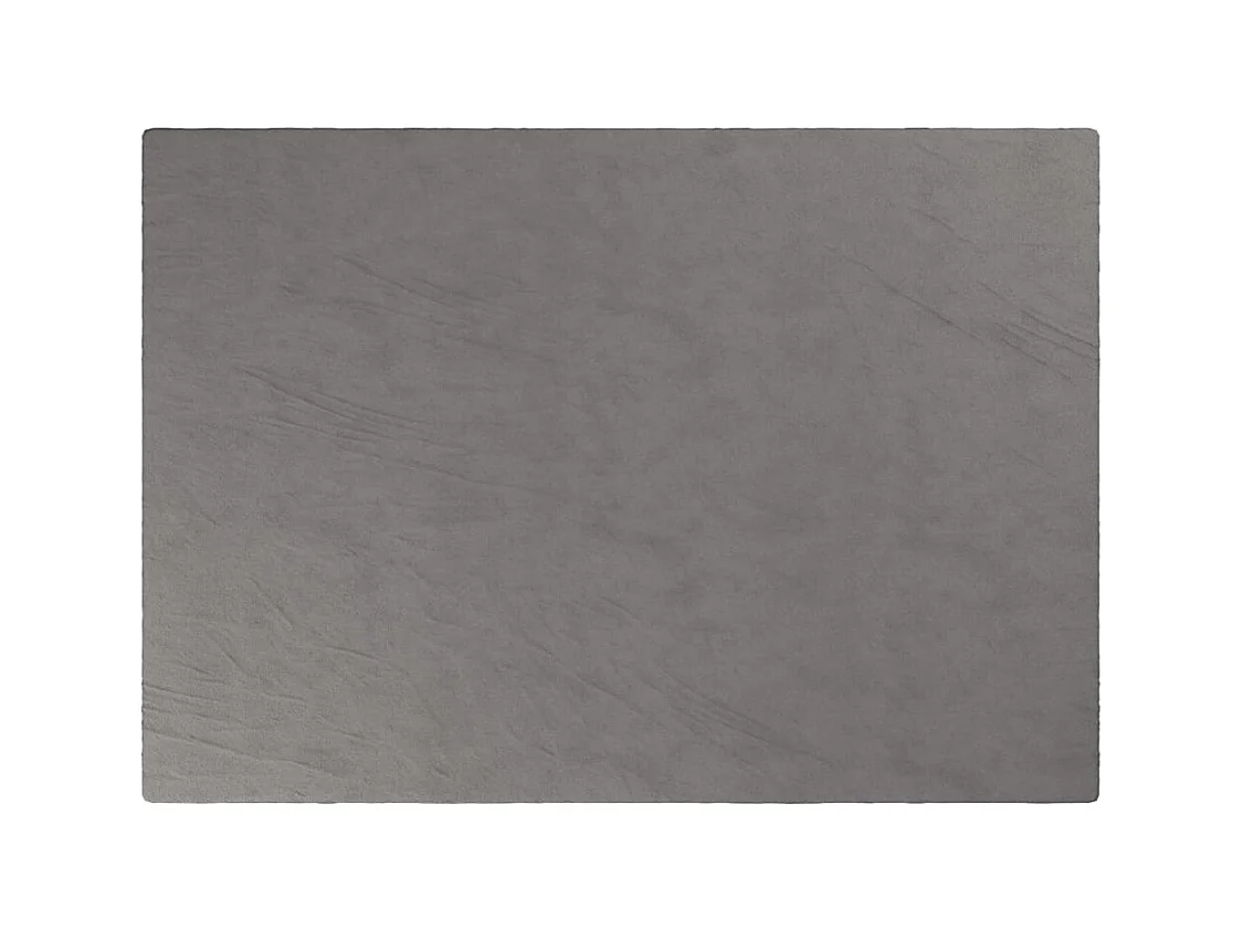 Couverture lestée avec housse Gris 155x220 cm 7 kg Tissu FR377319