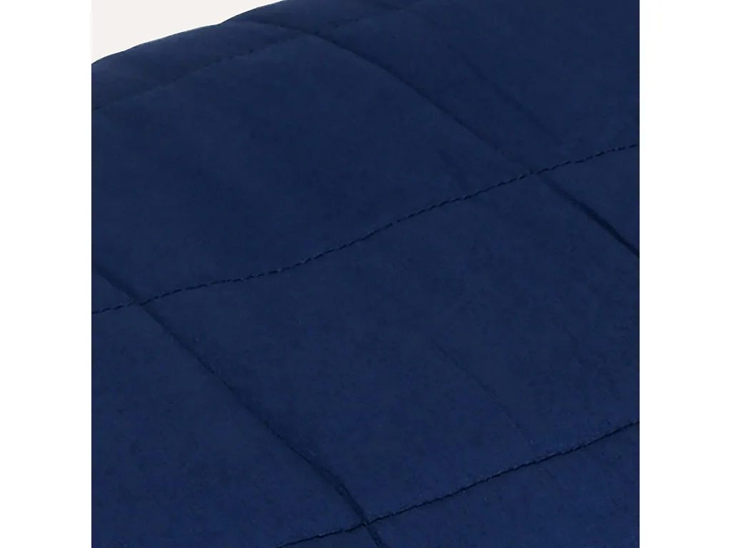 Couverture lestée Bleu 220x230 cm 15 kg Tissu FR288915