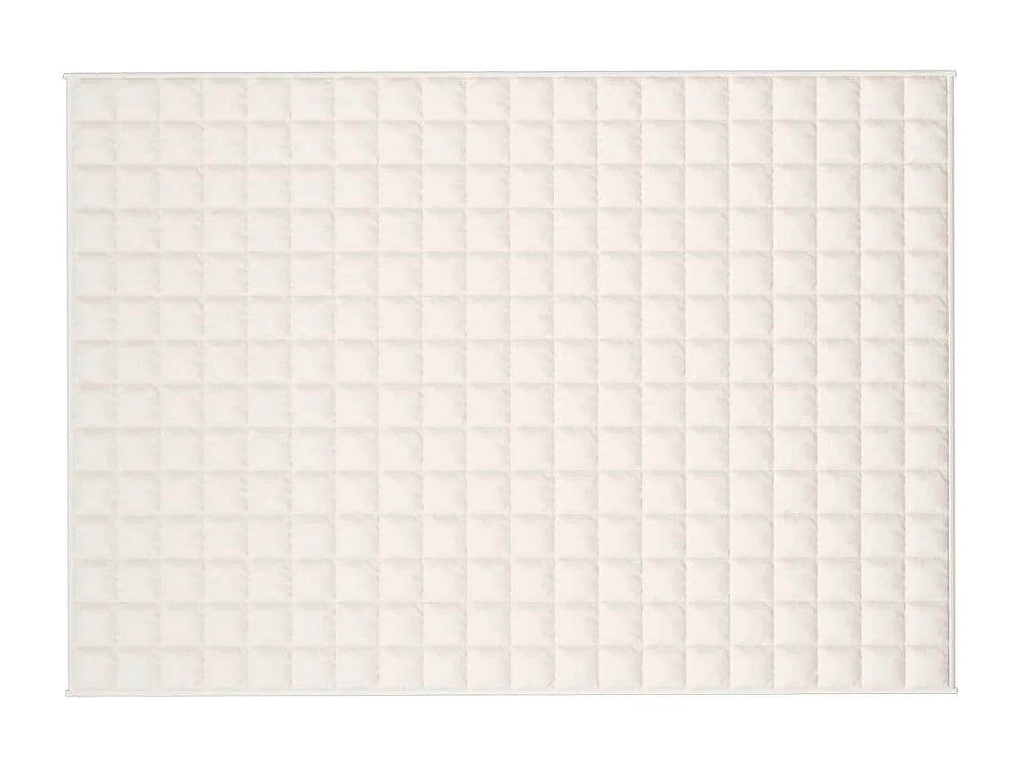Couverture lestée Crème clair 137x200 cm 10 kg Tissu FR870149