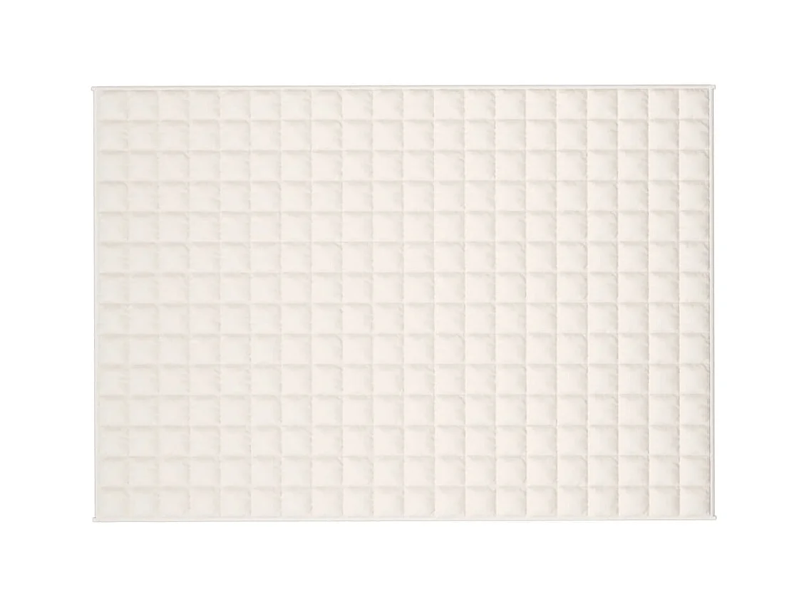 Couverture lestée Crème clair 137x200 cm 10 kg Tissu FR870149