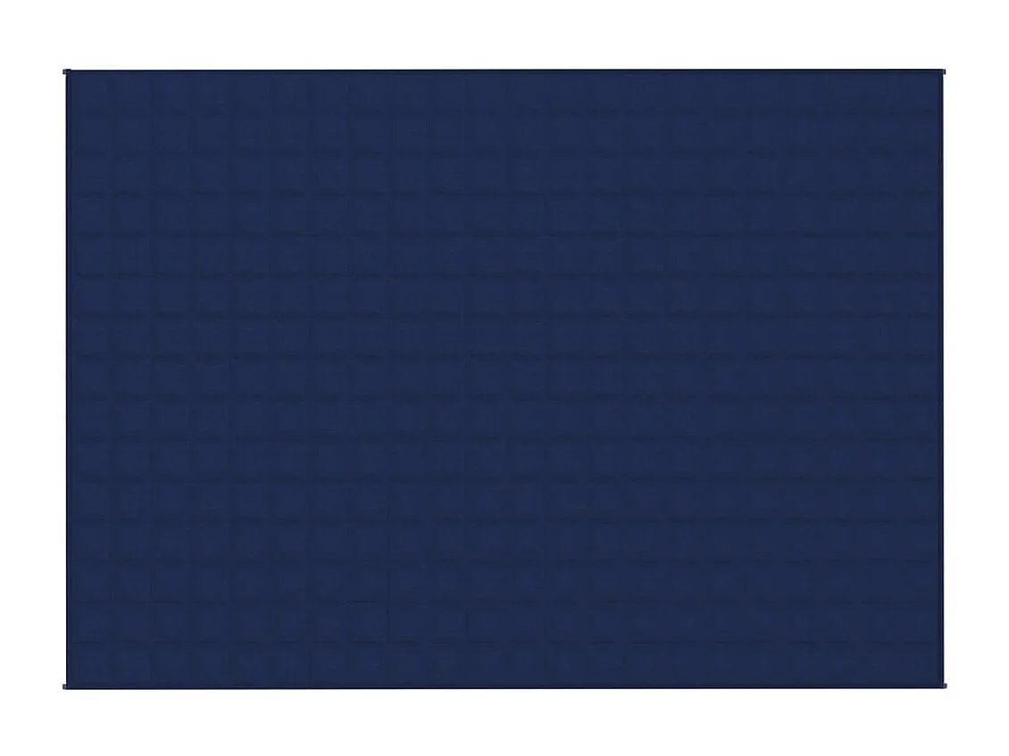 Couverture lestée Bleu 155x220 cm 7 kg Tissu FR956079