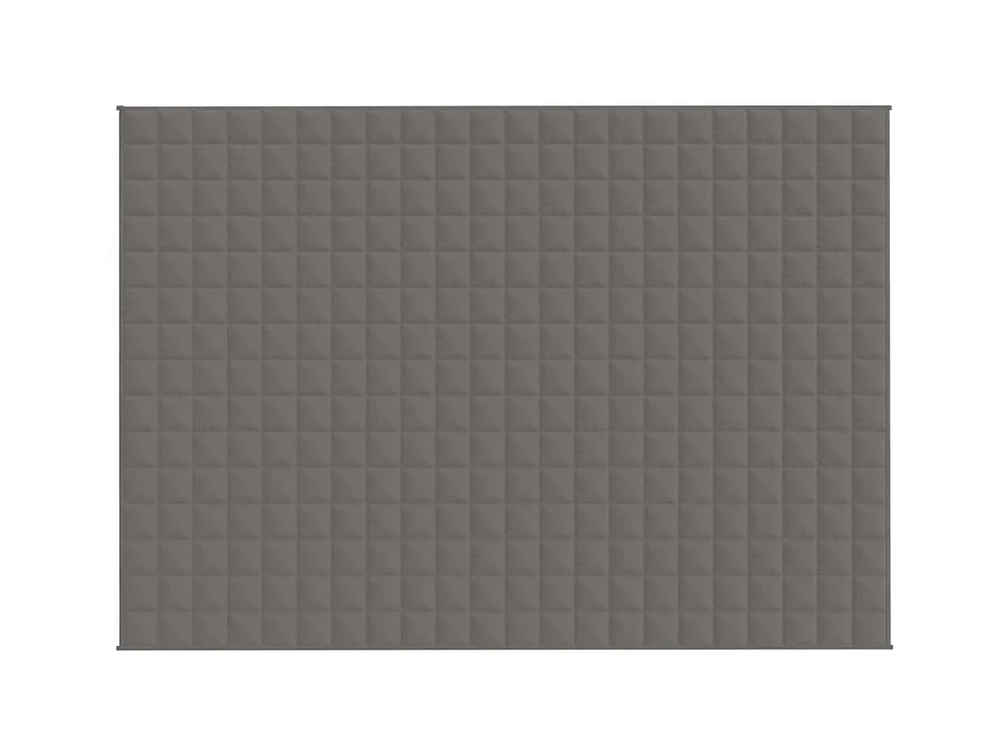 Couverture lestée Gris 155x220 cm 7 kg Tissu FR625304