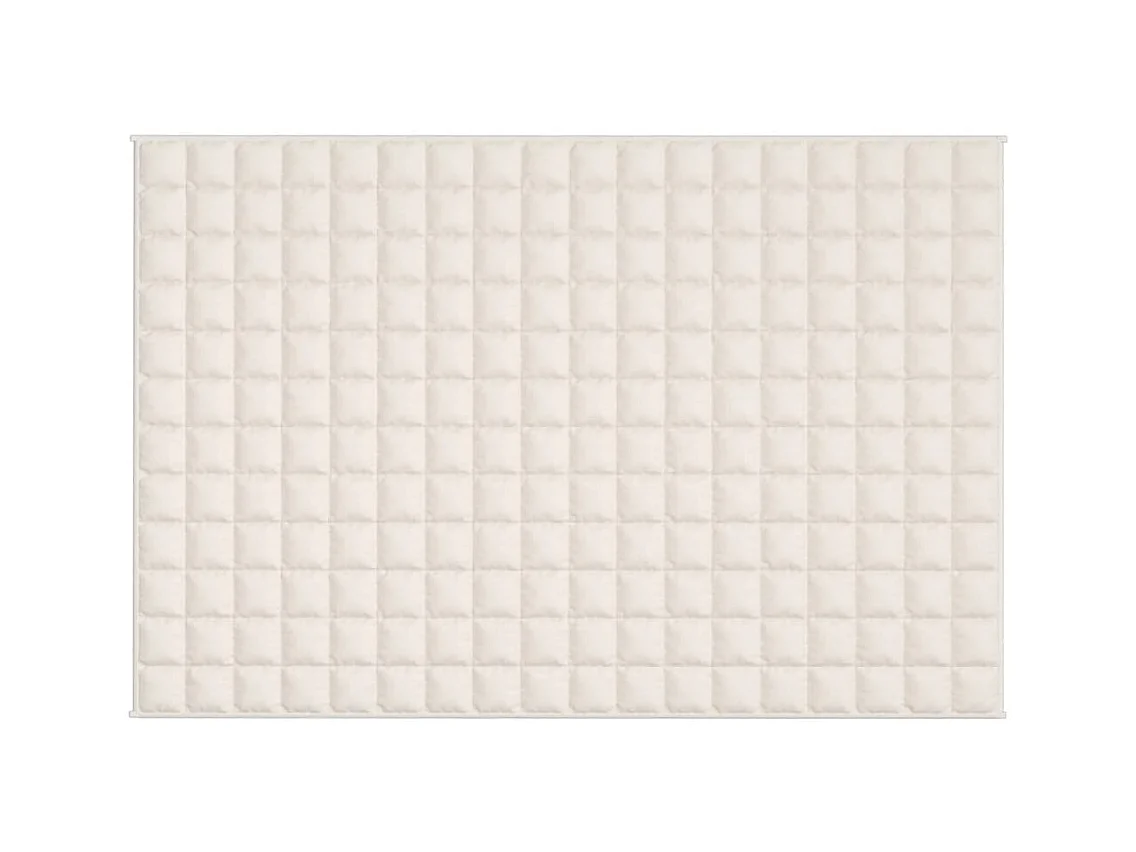 Couverture lestée Crème clair 120x180 cm 5 kg Tissu FR691981