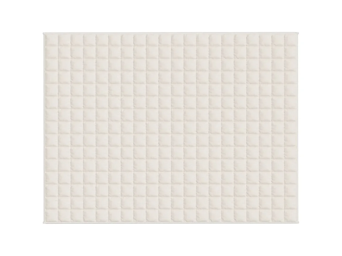 Couverture lestée Crème clair 152x203 cm 11 kg Tissu FR319994
