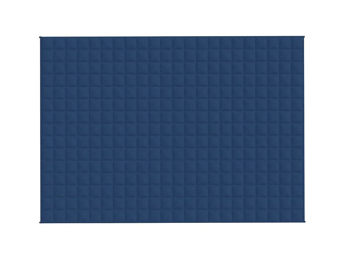 Couverture lestée Bleu 155x220 cm 11 kg Tissu FR912589