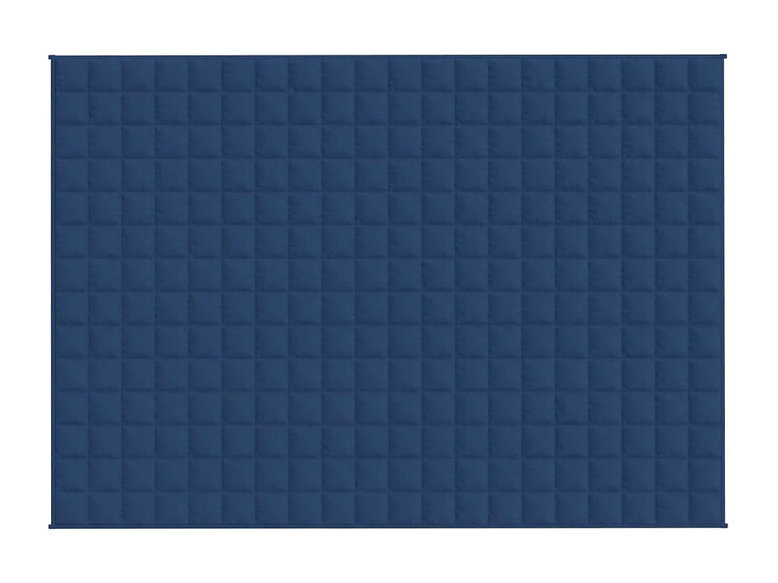 Couverture lestée Bleu 138x200 cm 6 kg Tissu FR787153
