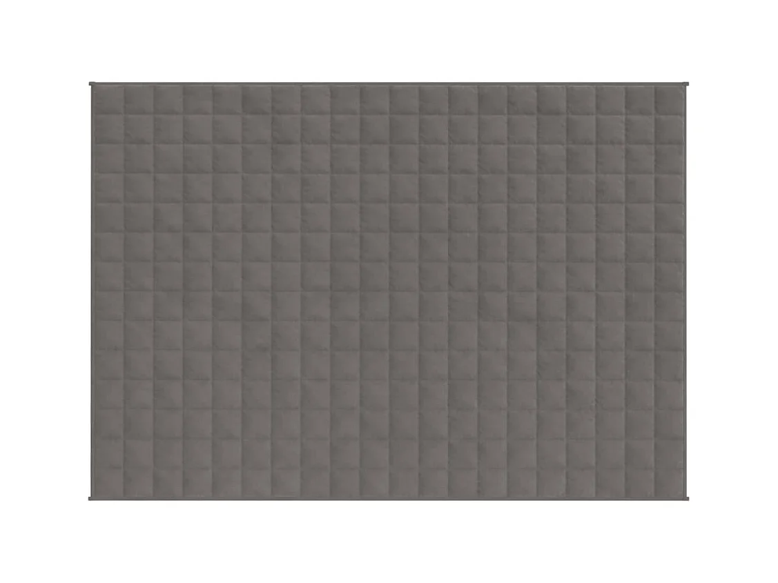 Couverture lestée Gris 150x200 cm 7 kg Tissu FR649757