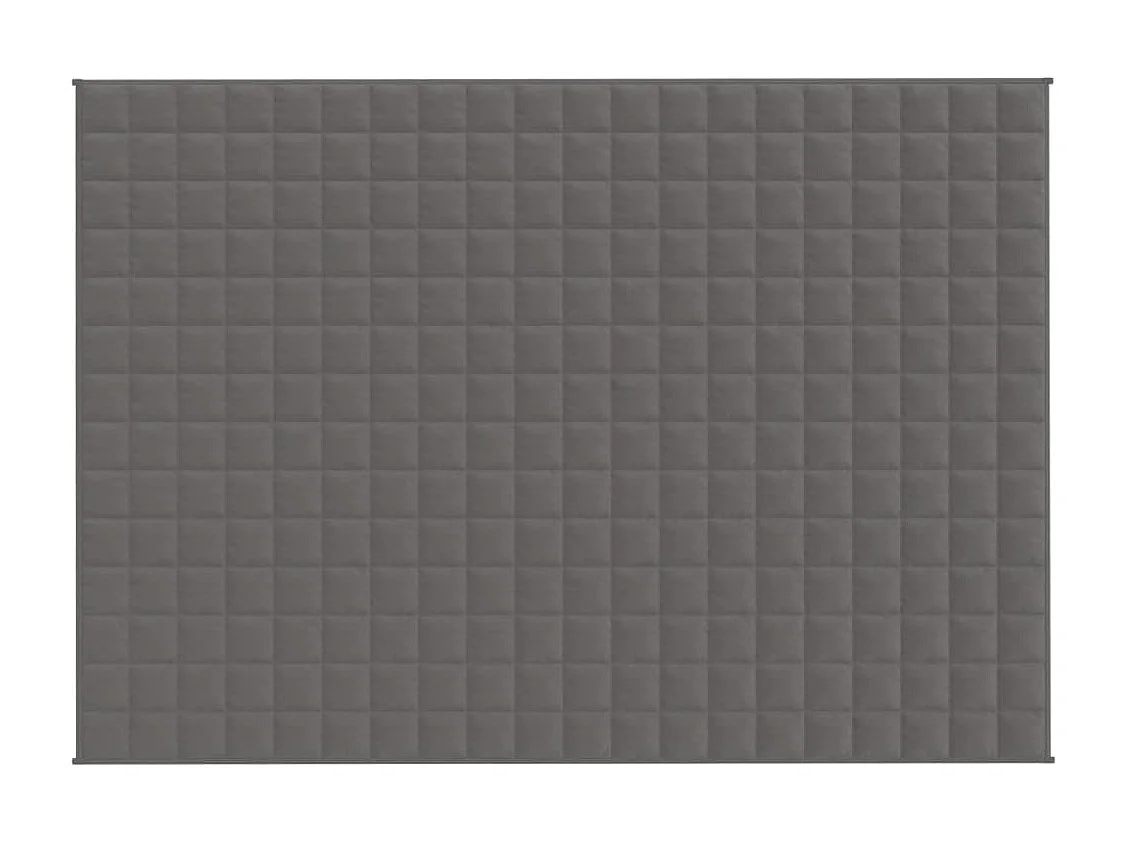Couverture lestée Gris 140x200 cm 10 kg Tissu FR527203