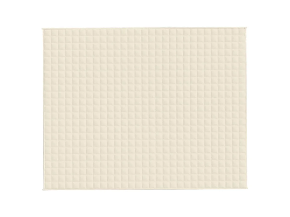 Couverture lestée Crème clair 235x290 cm 11 kg Tissu FR824833