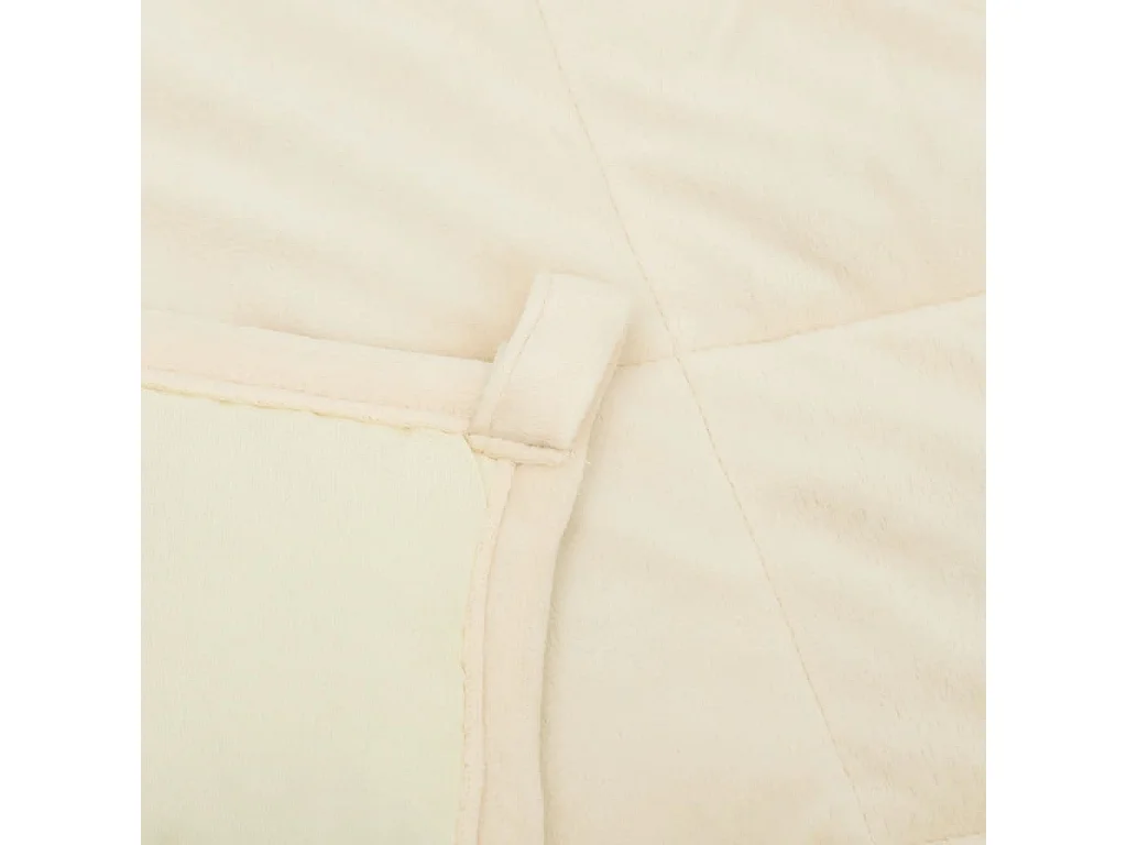 Manta pesada 11 kg 235x290 cm tecido creme-claro PT611413