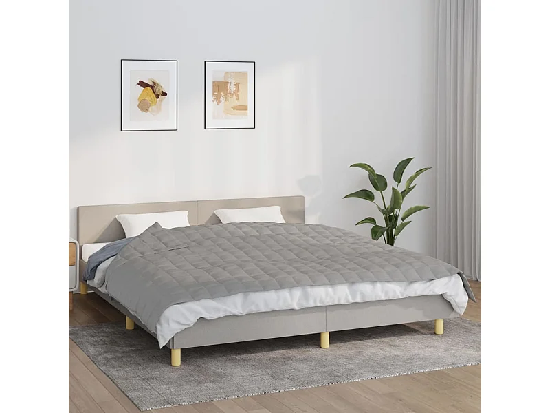 Manta pesada 11 kg 155x220 cm tecido cinza PT422553