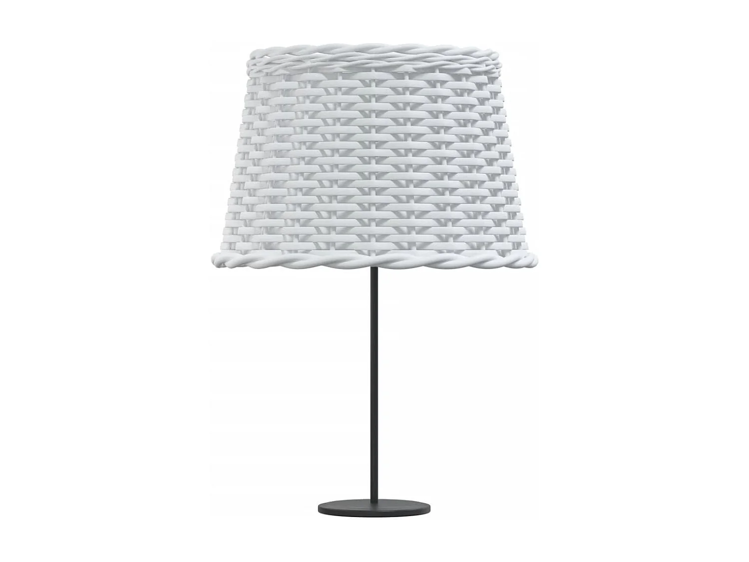 Abat-jour blanc Ø40x26 cm osier FR150703