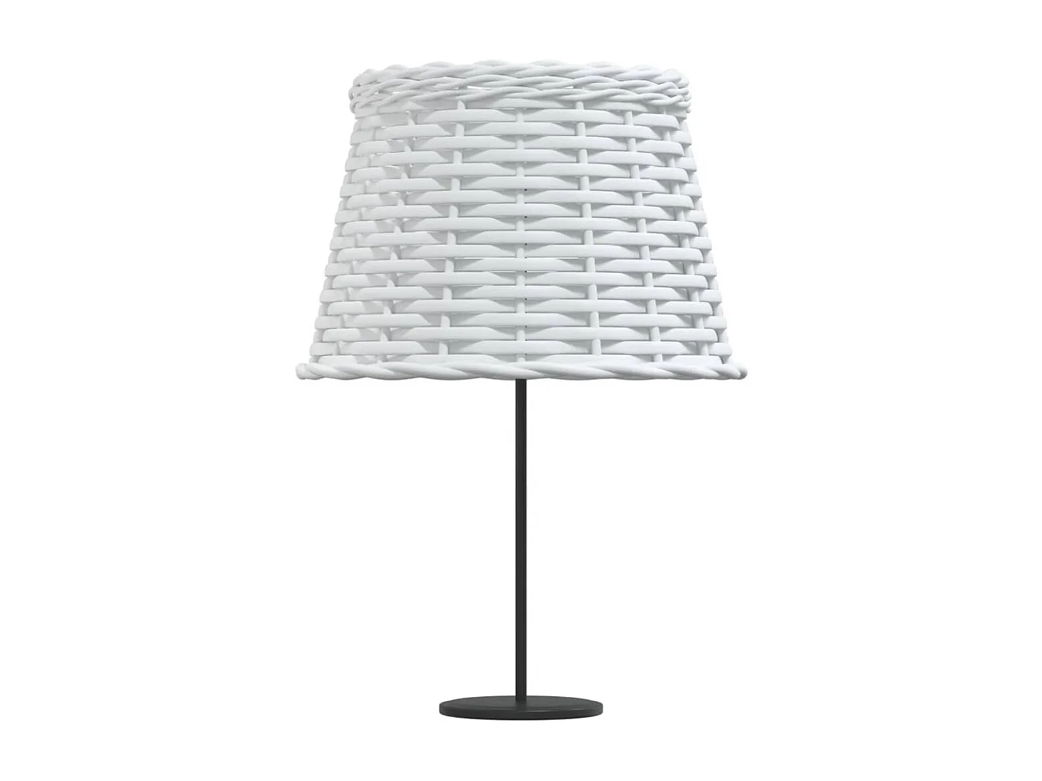 Pantalla para lámpara mimbre blanco Ø25x17 cm ES574951