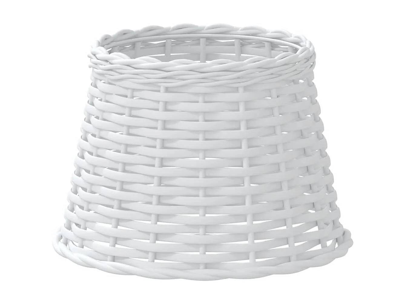 Abat-jour blanc Ø25x17 cm osier FR283129