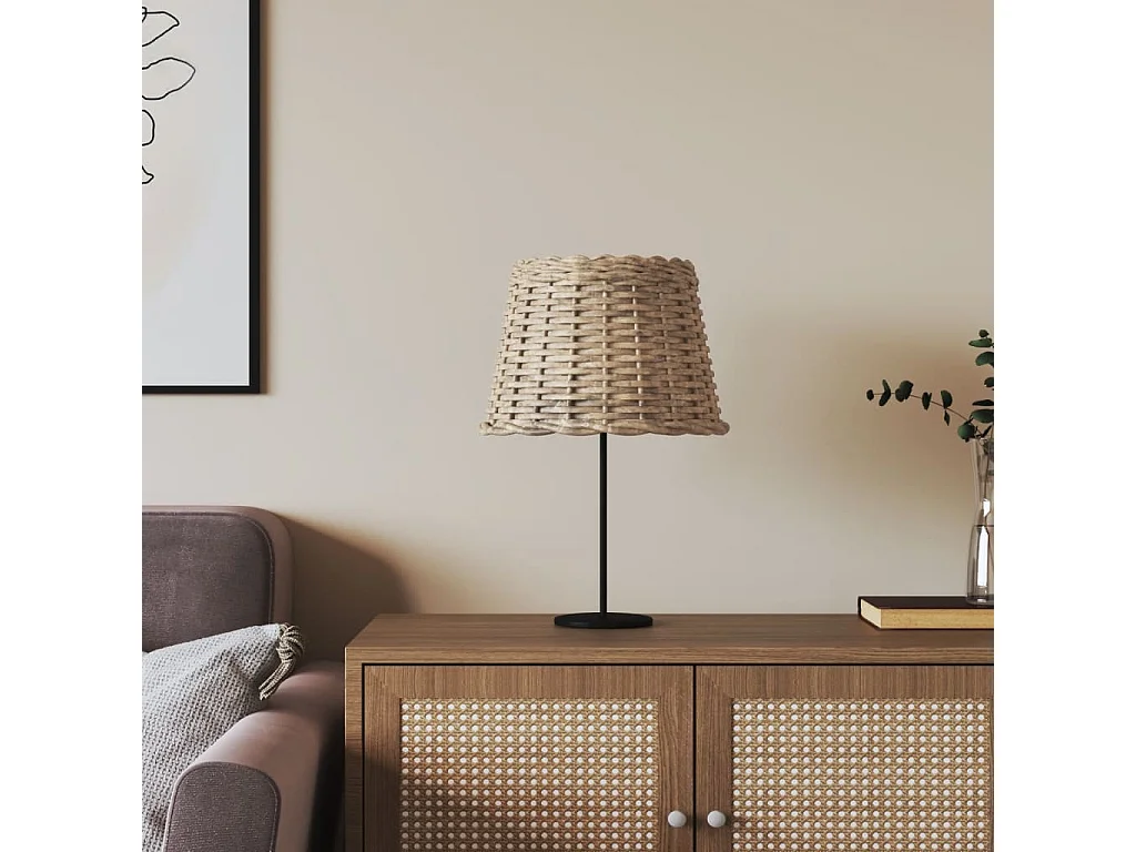 Lampenkap Ø30x20 cm wicker bruin BE801996