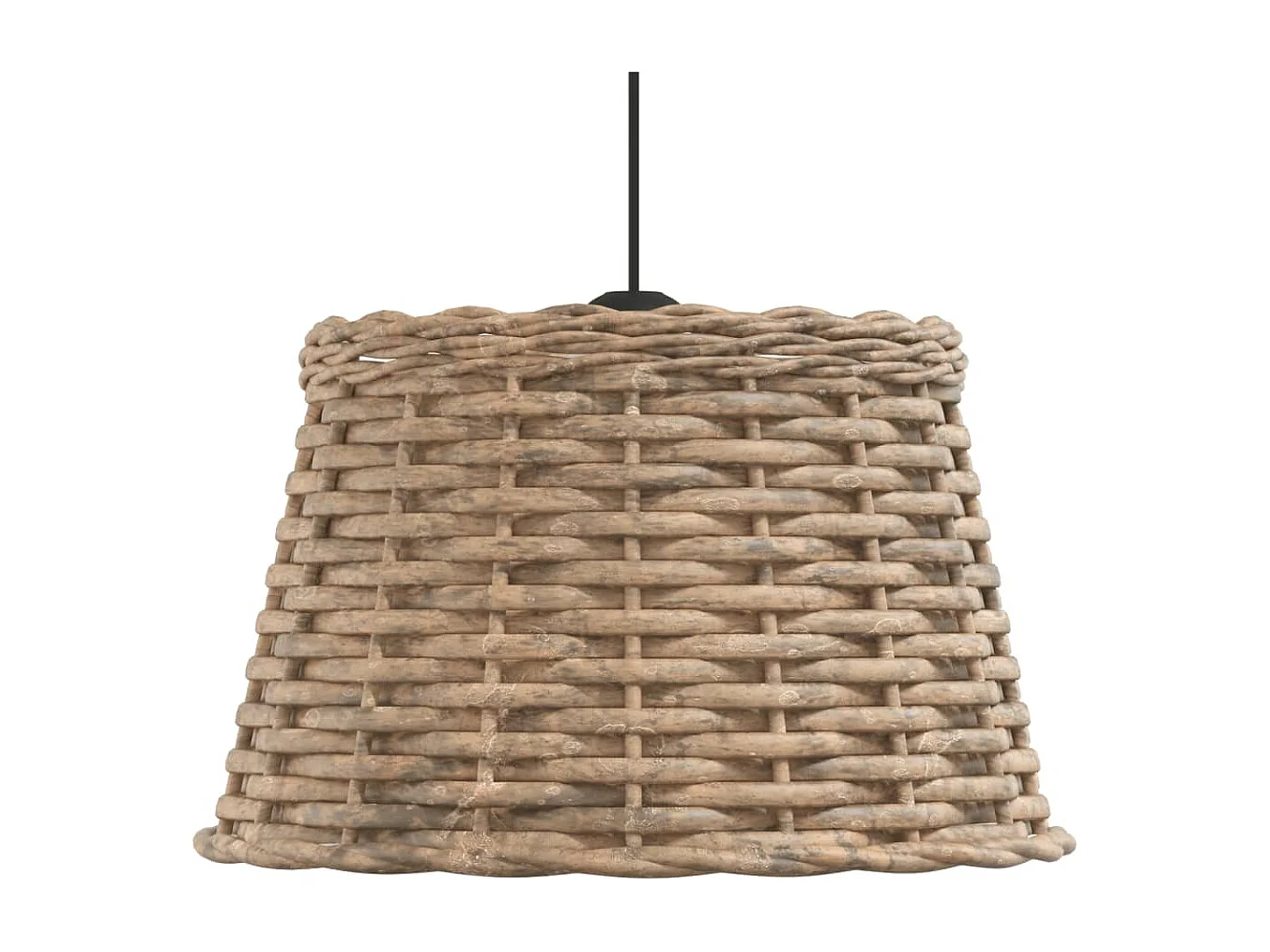 Abajur de teto Ø38x23 cm vime castanho PT312083