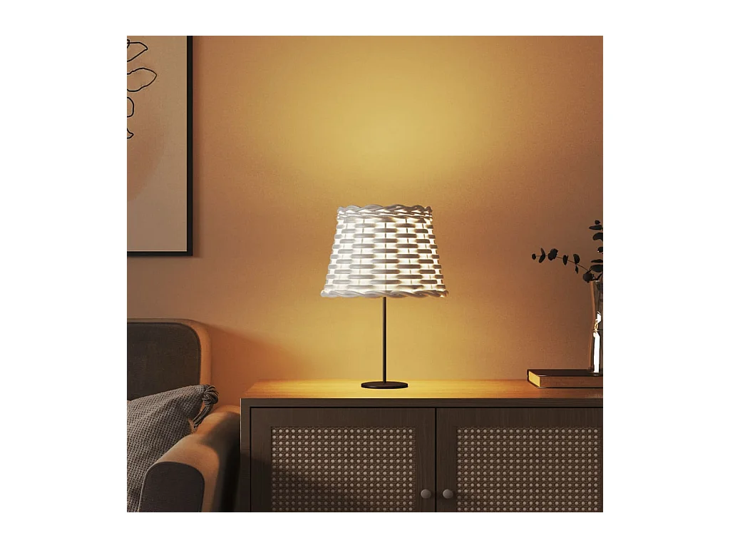 Abajur Ø20x15 cm vime branco PT841935