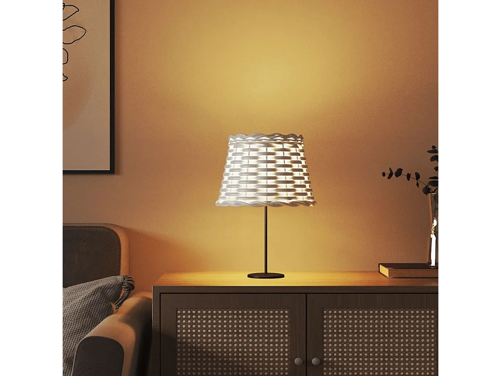 Abajur Ø20x15 cm vime branco PT841935