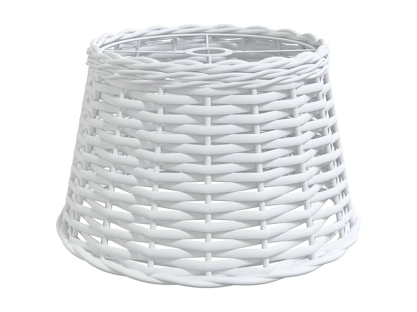 Pantalla para lámpara de techo mimbre blanco Ø38x23 cm ES319681