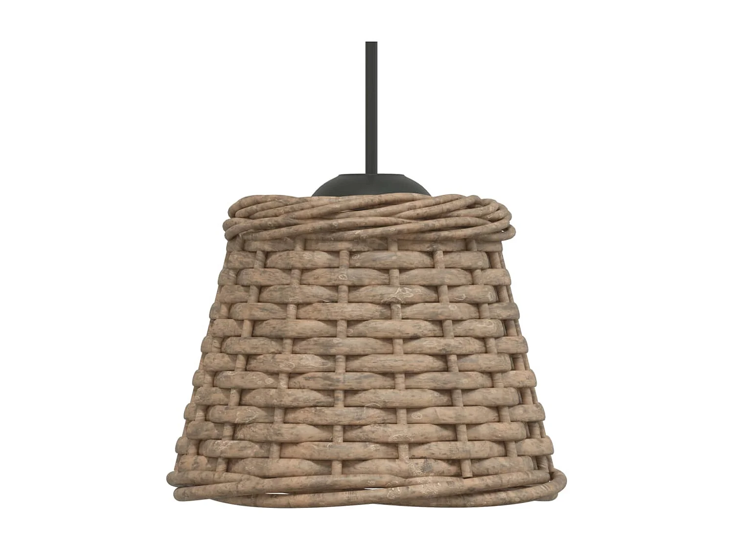 Plafondlampenkap Ø15x12 cm wicker bruin BE392484