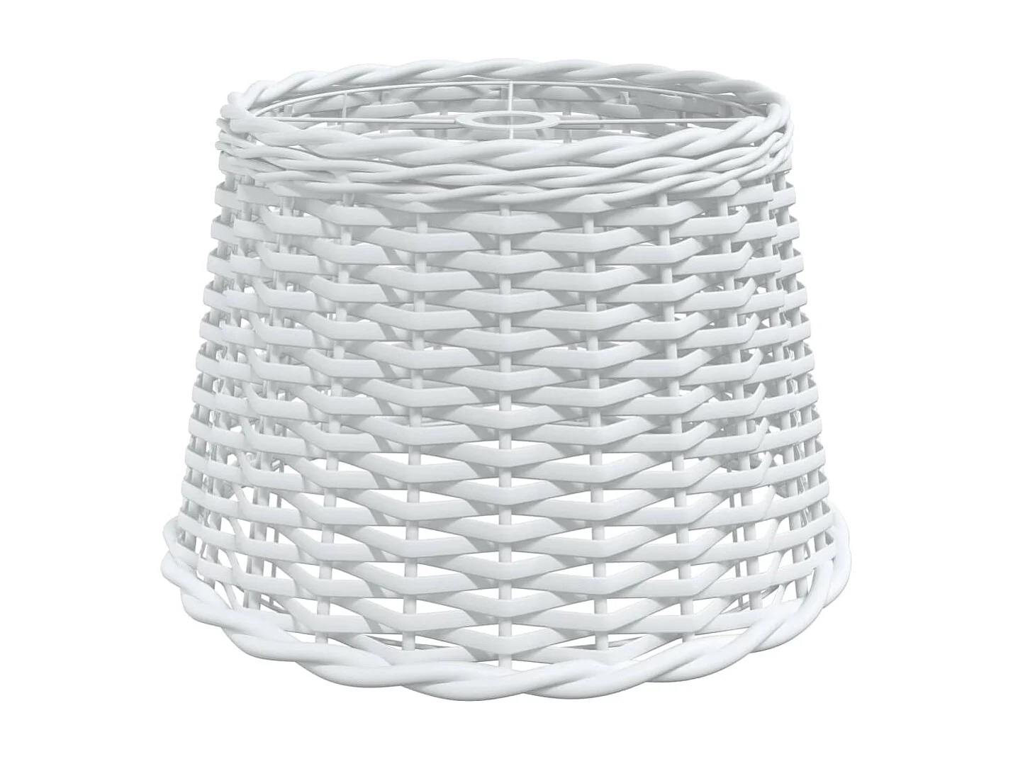 Abat-jour de plafonnier blanc Ø40x26 cm osier FR714108