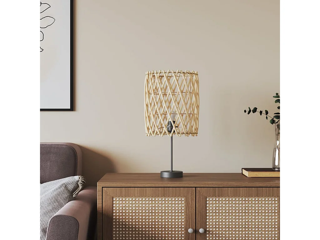 Abat-jour Ø23x28 cm osier FR820398