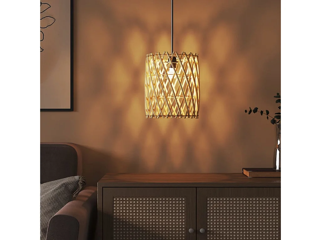 Abat-jour Ø23x28 cm osier FR820398