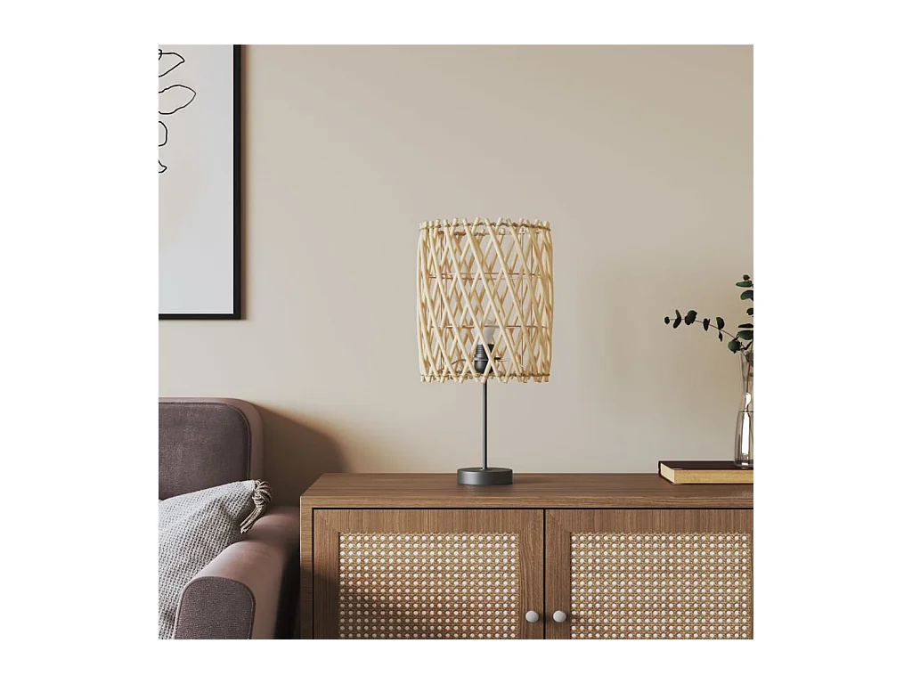 Abat-jour Ø23x28 cm osier FR820398
