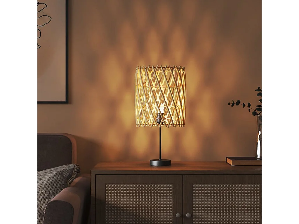 Lampenkap Ø23x28 cm wicker BE314285