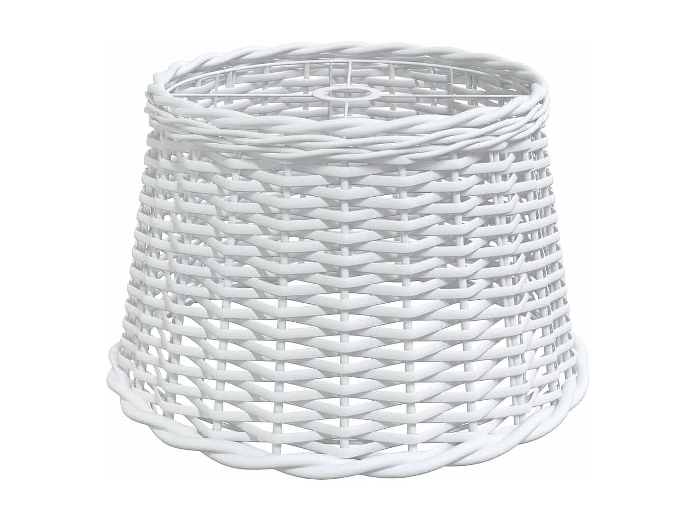 Abat-jour de plafonnier blanc Ø45x28 cm osier FR855276