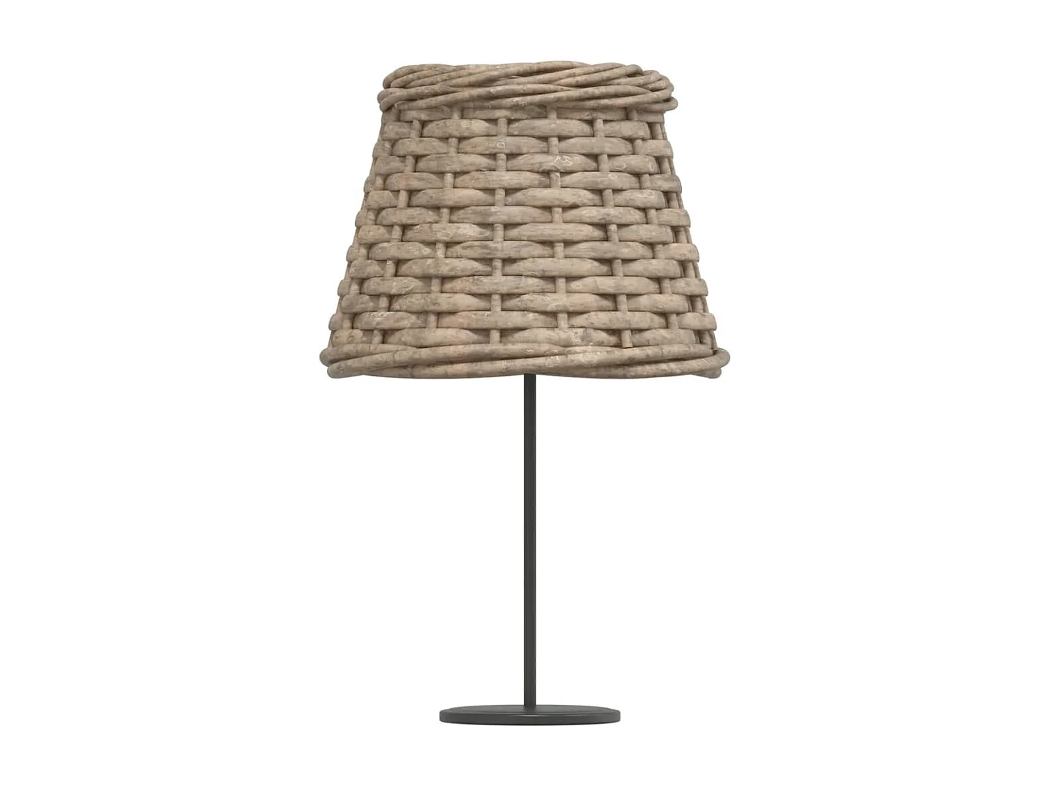 Abat-jour marron Ø15x12 cm osier FR697001