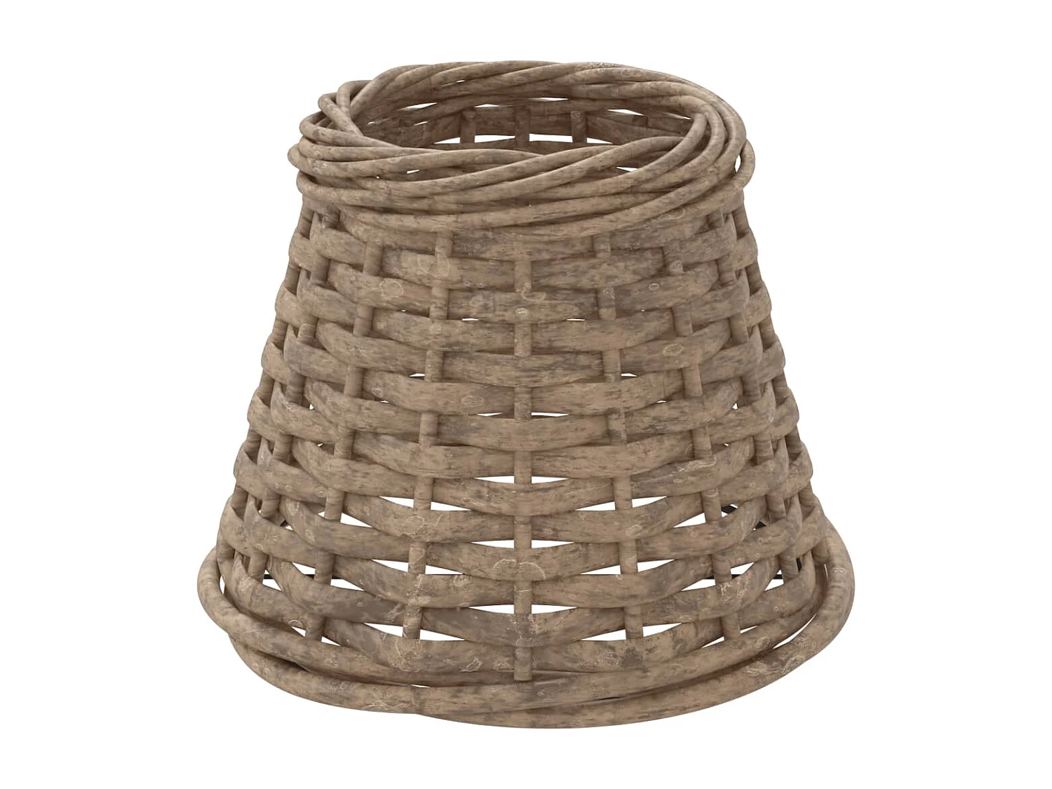 Abat-jour marron Ø15x12 cm osier FR697001